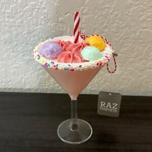 Raz 6" Candy Cocktail Christmas Ornament